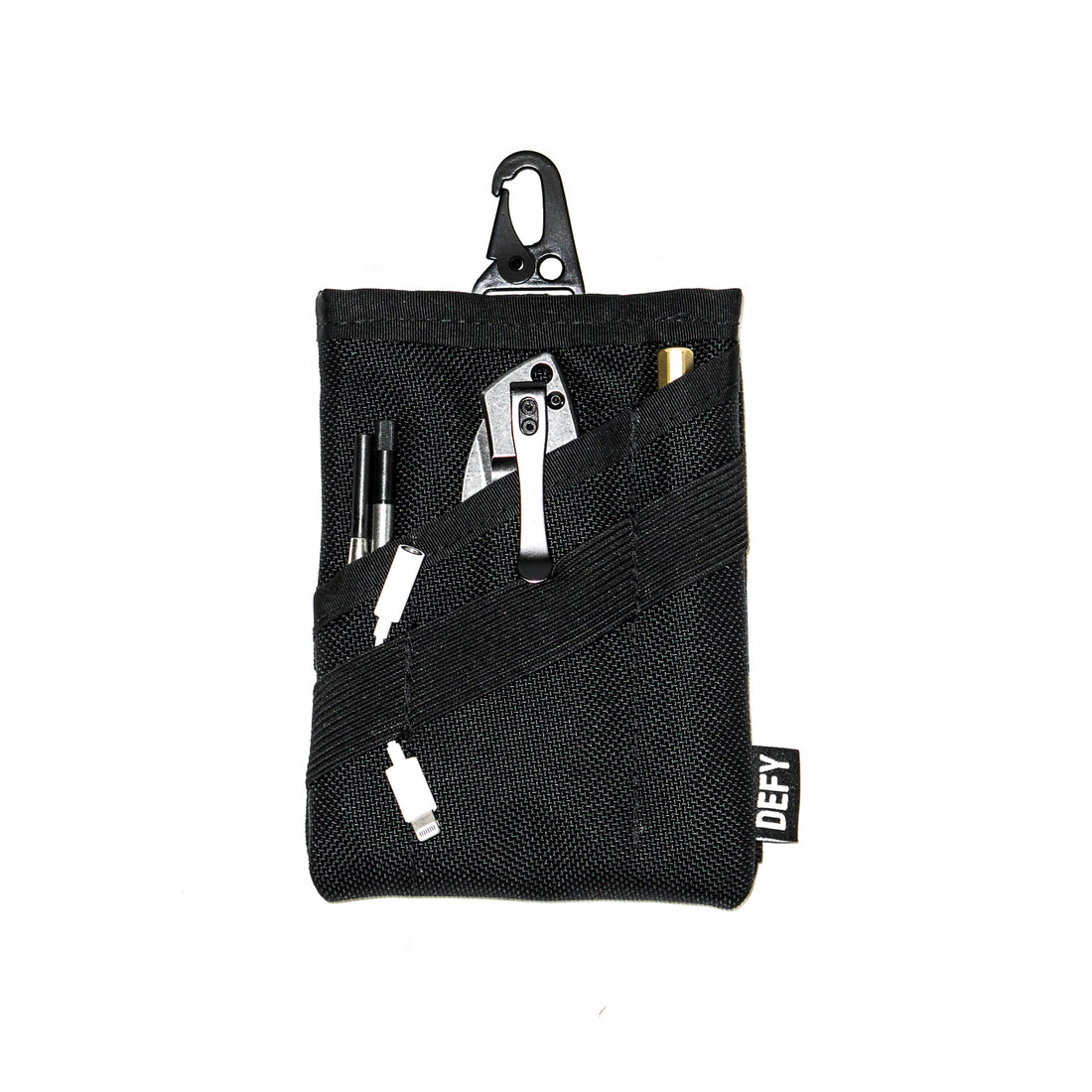 Project EDC Accessory Pouch Black Ballistic Nylon DEFY