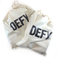 Cotton Travel Bag Set / Large + Small / Garments & Shoes